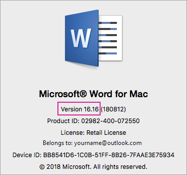 microsoft update for mac office 2016